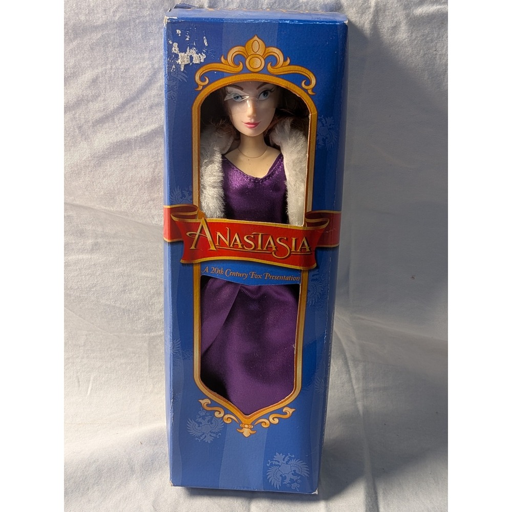 Vintage 1997 Anastasia 20th Century Fox Doll Purple Gown Galoob Alcone‎ NIB